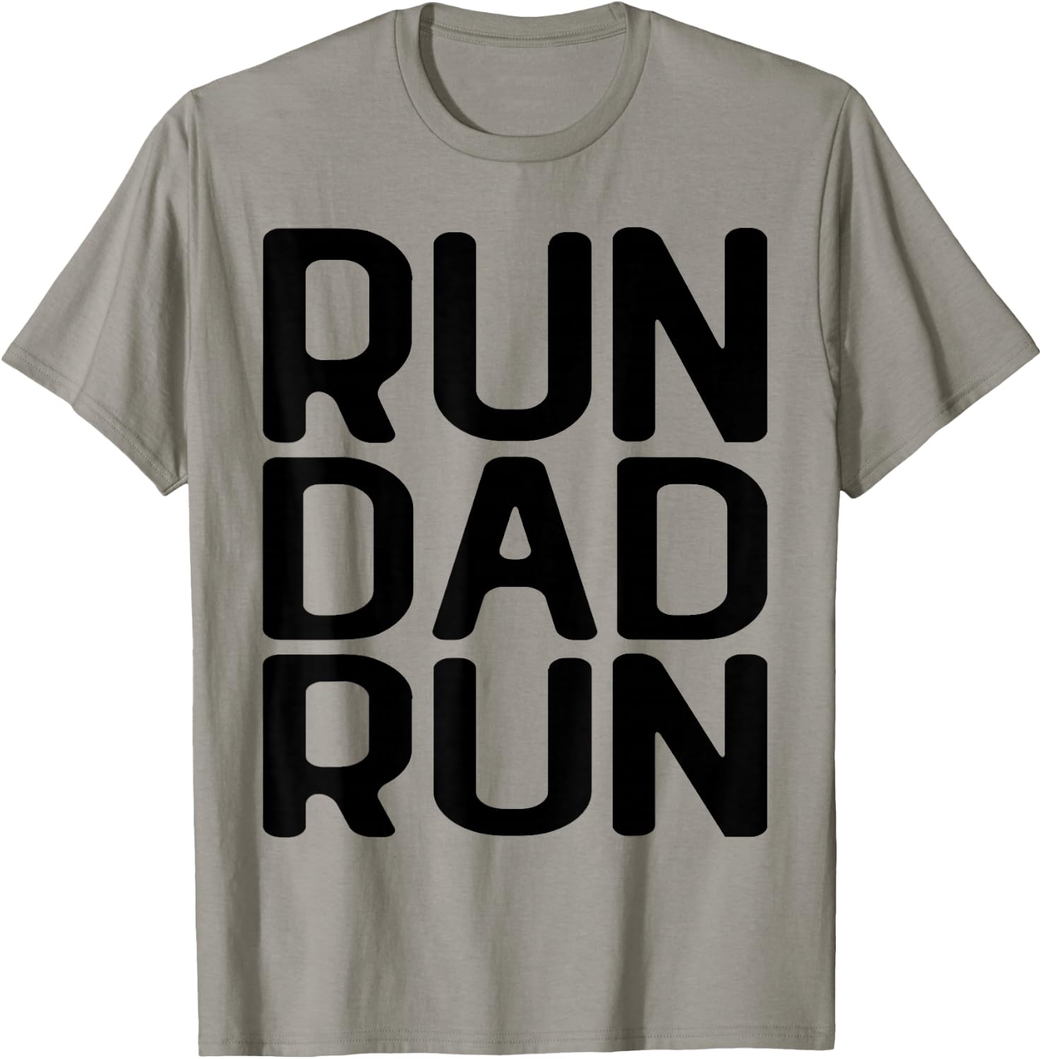 Run Dad Run Marathon Running Spectator T-Shirt - T-Shirt | Sand