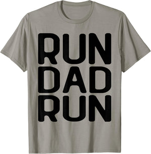 Run Dad Run Marathon Running Spectator T-Shirt - T-Shirt | Sand
