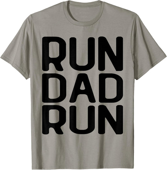 Run Dad Run Marathon Running Spectator T-Shirt - T-Shirt | Sand