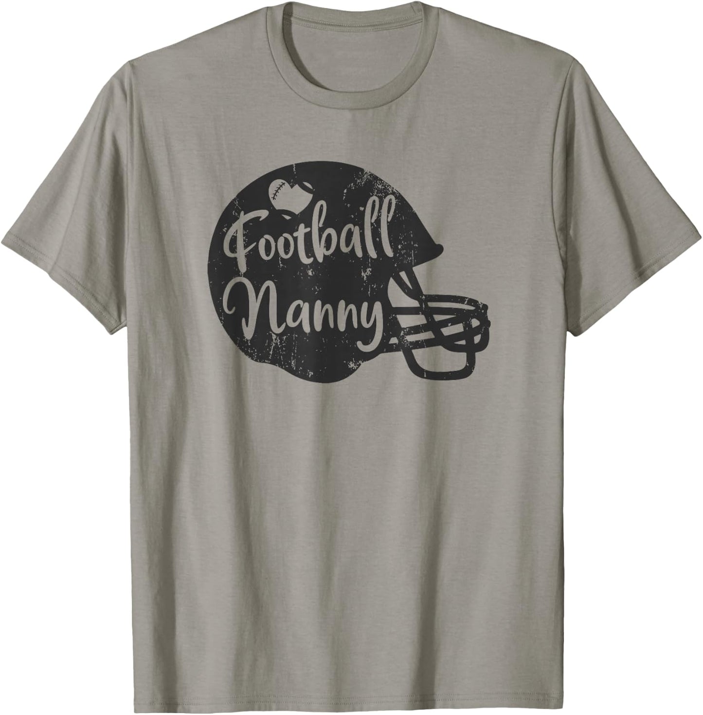 Football Nanny Fun Supportive American Football Nanny T-Shirt - T-Shirt | Sand