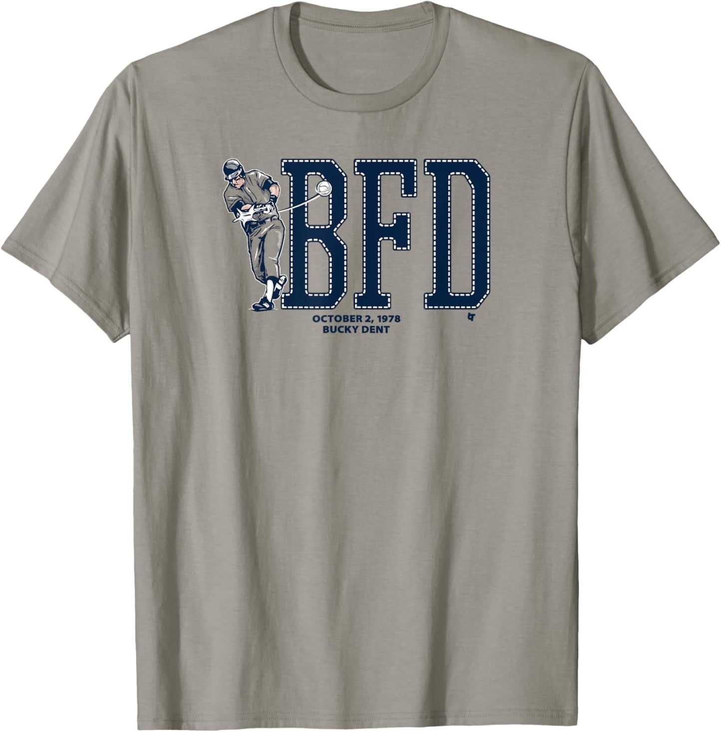 Bucky Dent - BFD - New York Baseball T-Shirt - T-Shirt | Sand