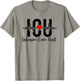 ICU Intensive Care Unit Nurse Heartbeat ICU Nurse T-Shirt - T-Shirt | Sand