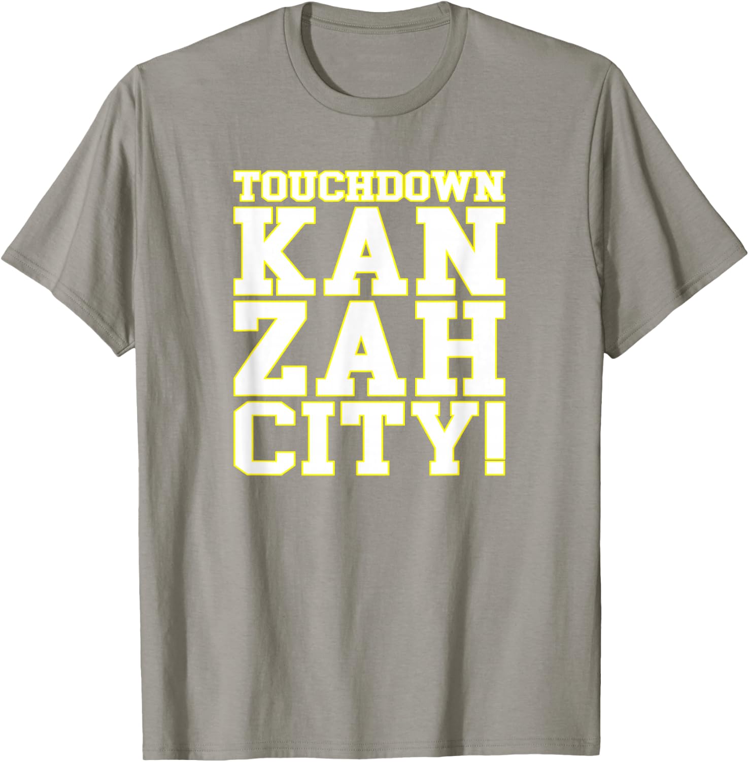 Touchdown Kan Zah City! KC (Kansas City) T-Shirt - T-Shirt | Sand