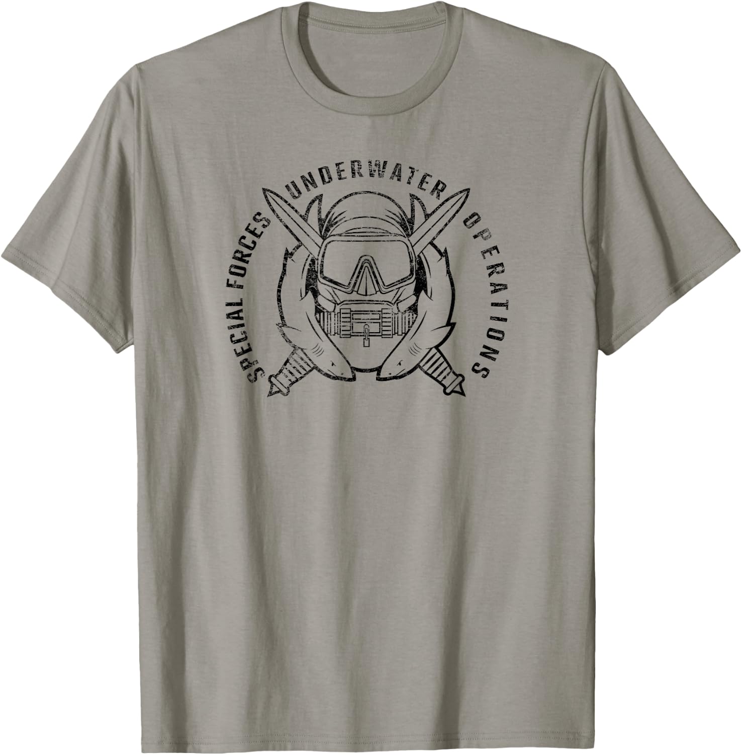 American Marauder: Special Forces Combat Diver T-Shirt - T-Shirt | Sand