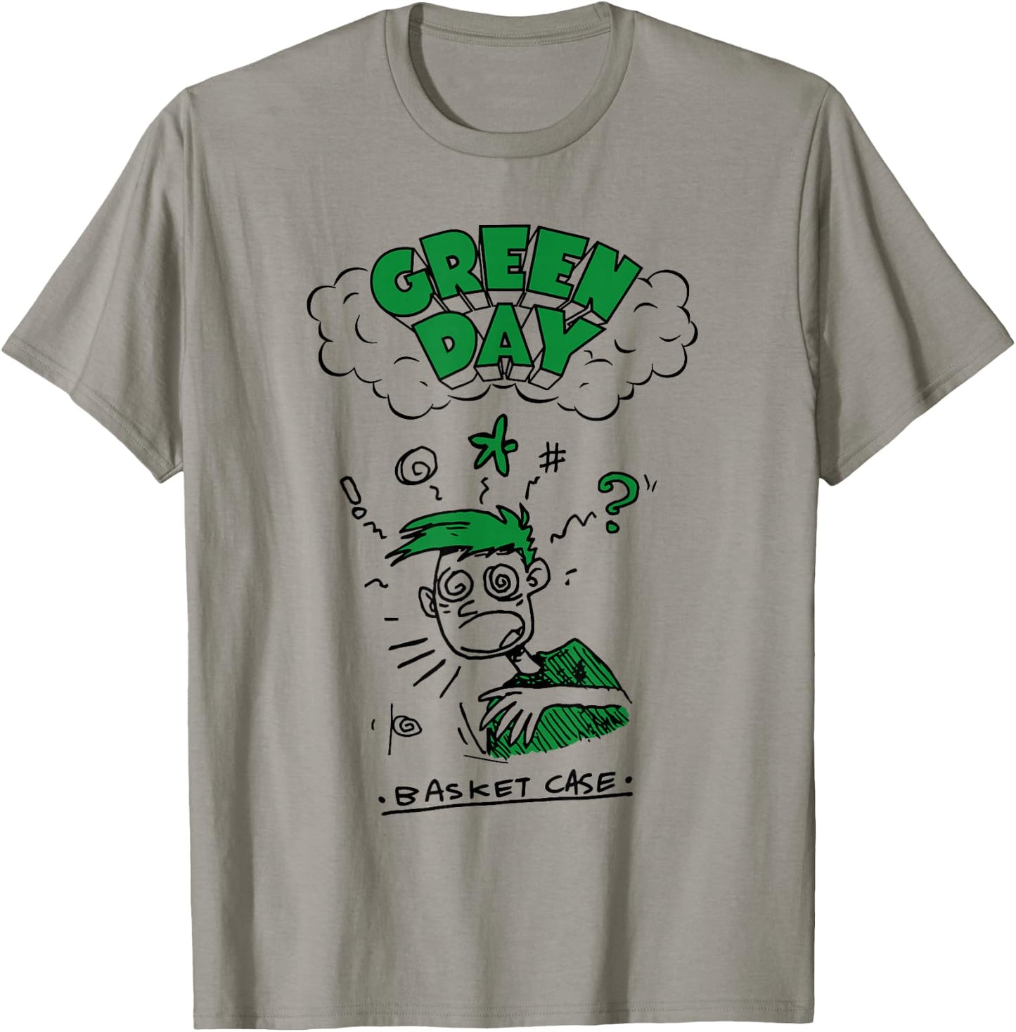 Green Day Basket Case Doodle T-Shirt - T-Shirt | Sand