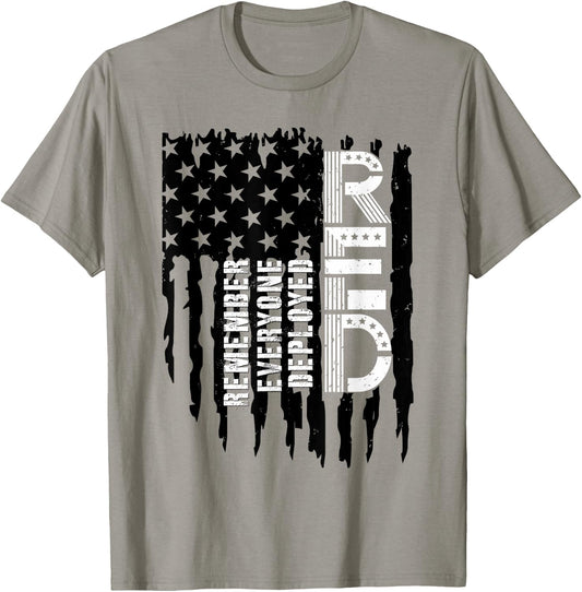 On Friday We Wear Red Friday Military Support troops US Flag T-Shirt - T-Shirt | Sand