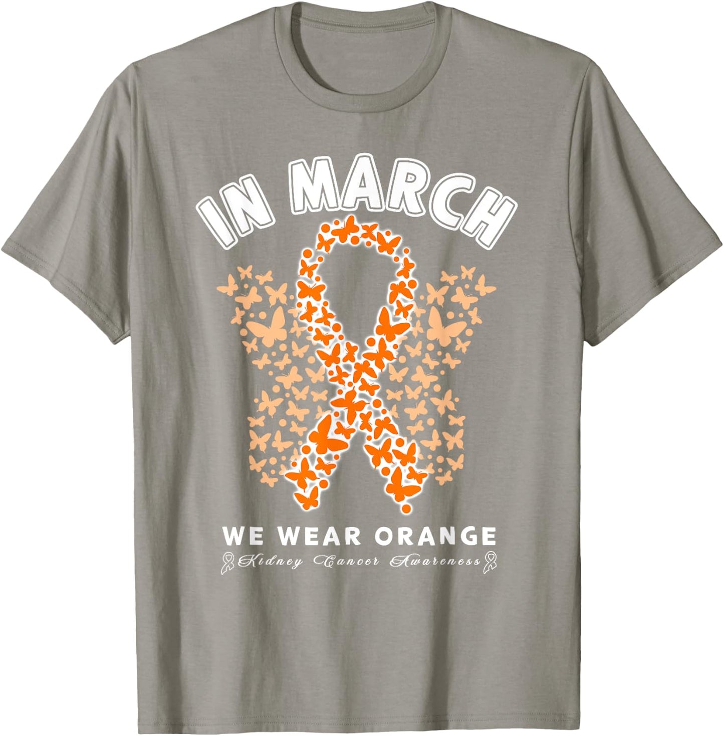 Orange Ribbon Resist the Storm Kidney cancer Awareness T-Shirt - T-Shirt | Sand