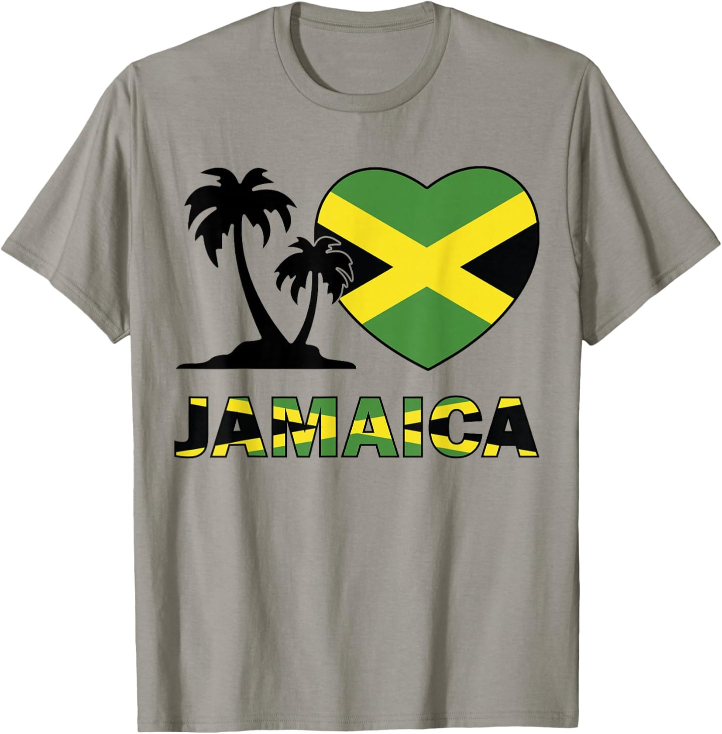 Jamaican Flag Heart Kids Jamaica independence day Boys Girls T-Shirt - T-Shirt | Sand