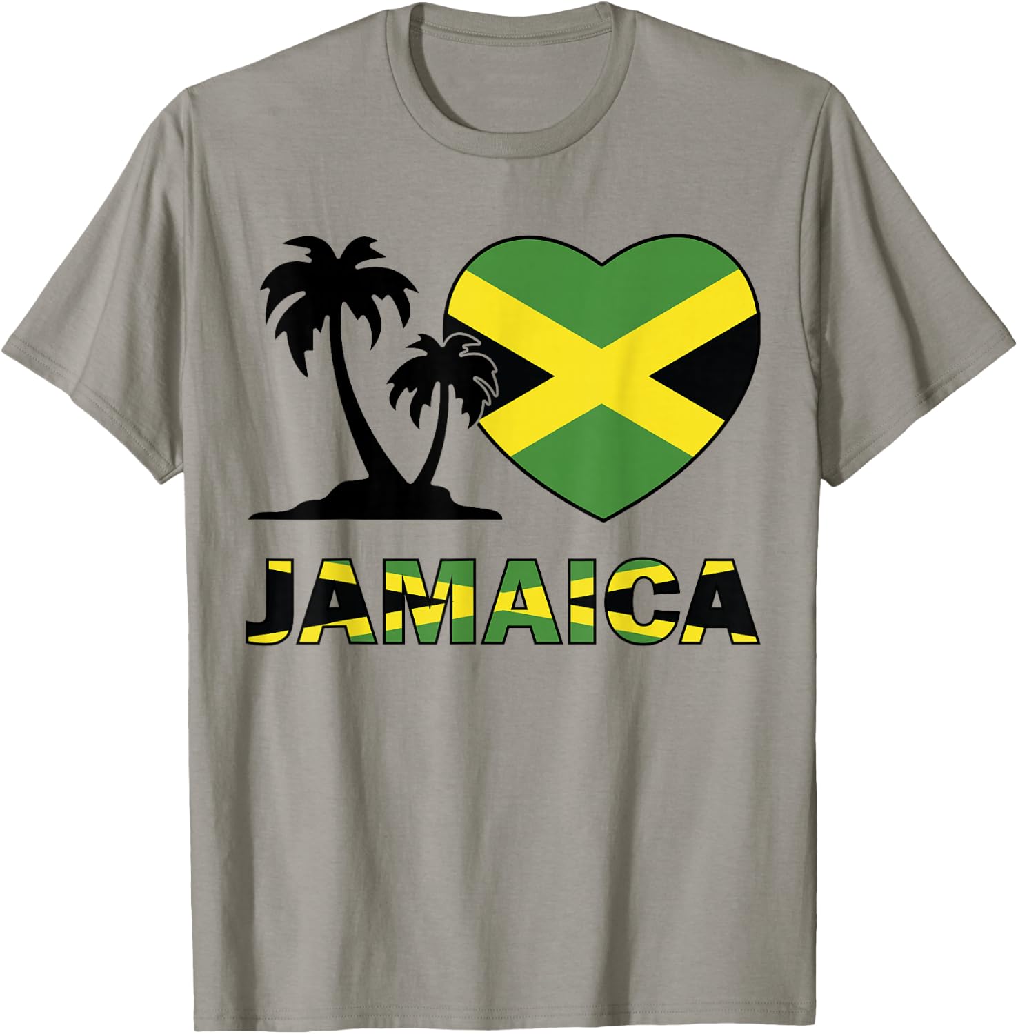 Jamaican Flag Heart Kids Jamaica independence day Boys Girls T-Shirt - T-Shirt | Sand