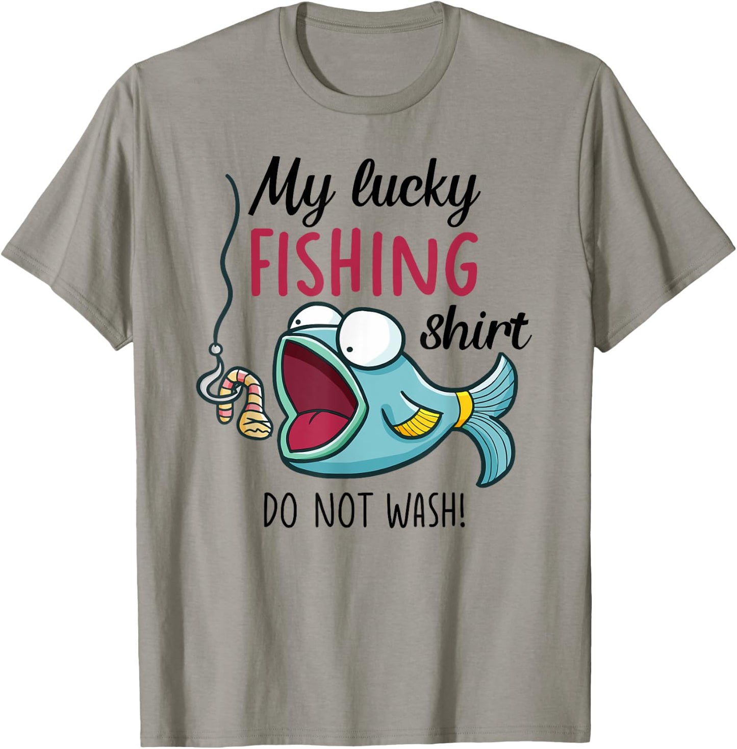 Lucky Fishing-Shirt Youth Kids Boys Funny Fish T-Shirt - T-Shirt | Sand