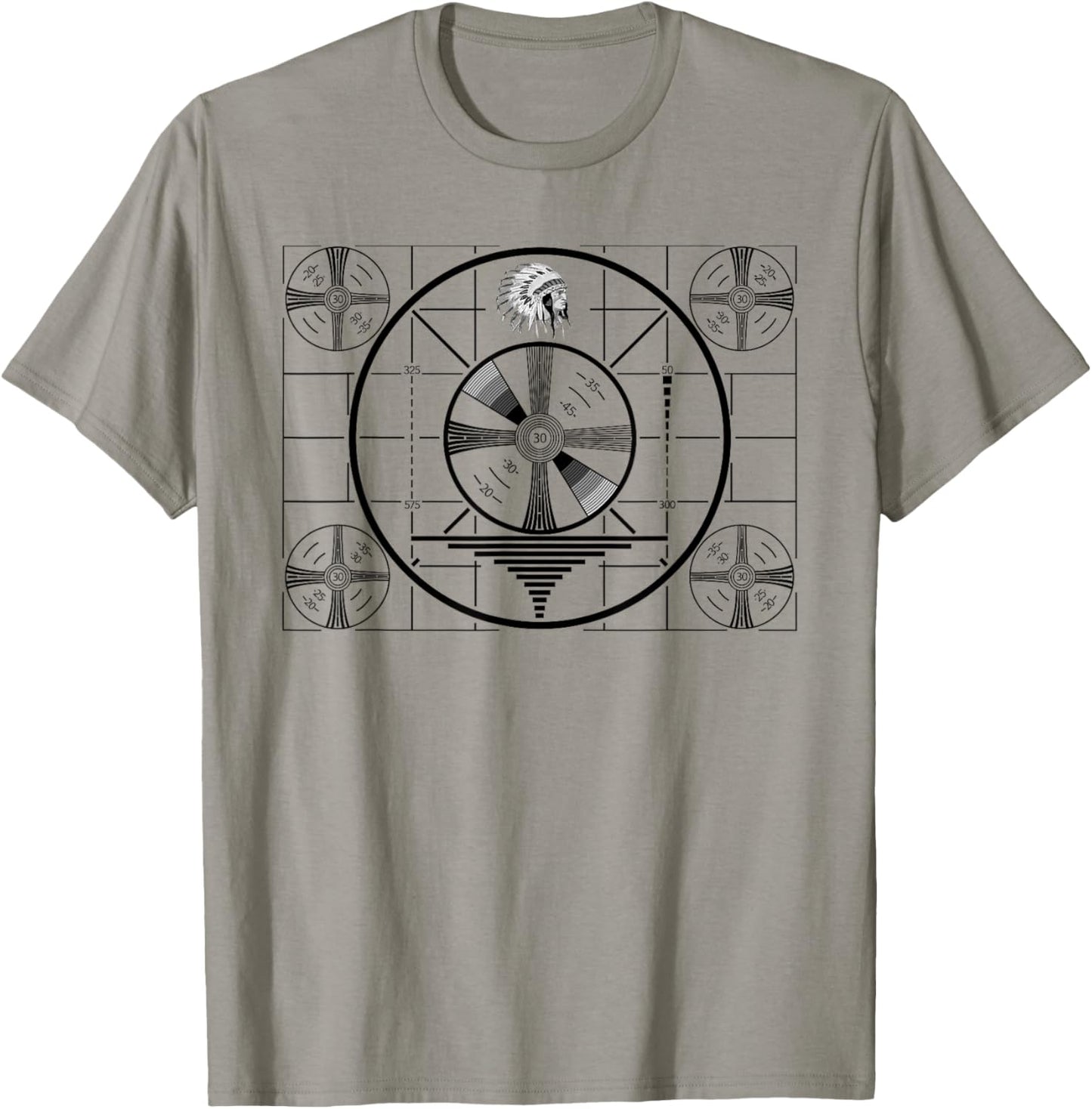 Television Tv Video Test Pattern Off Air Vintage T-Shirt - T-Shirt | Sand
