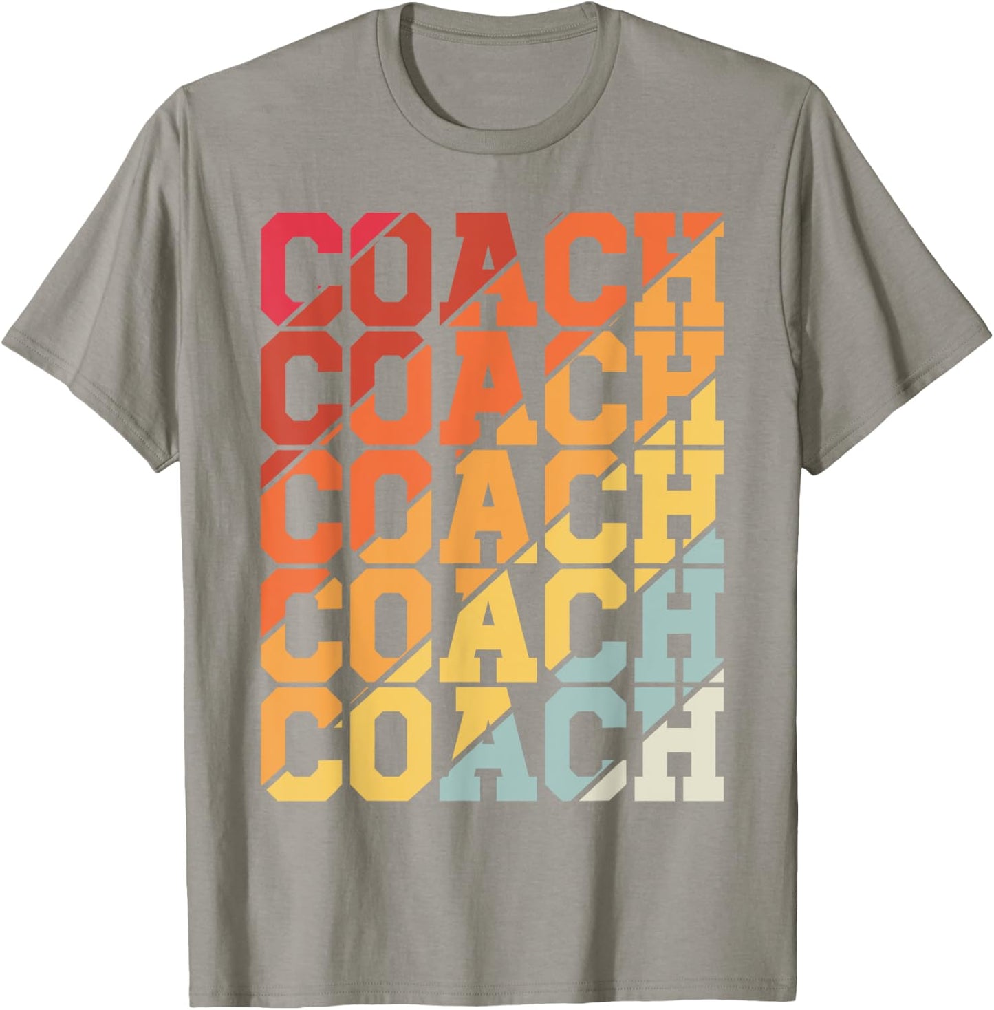 Coach Retro Vintage Sport Soccer Basketball Trainer Coach T-Shirt - T-Shirt | Sand