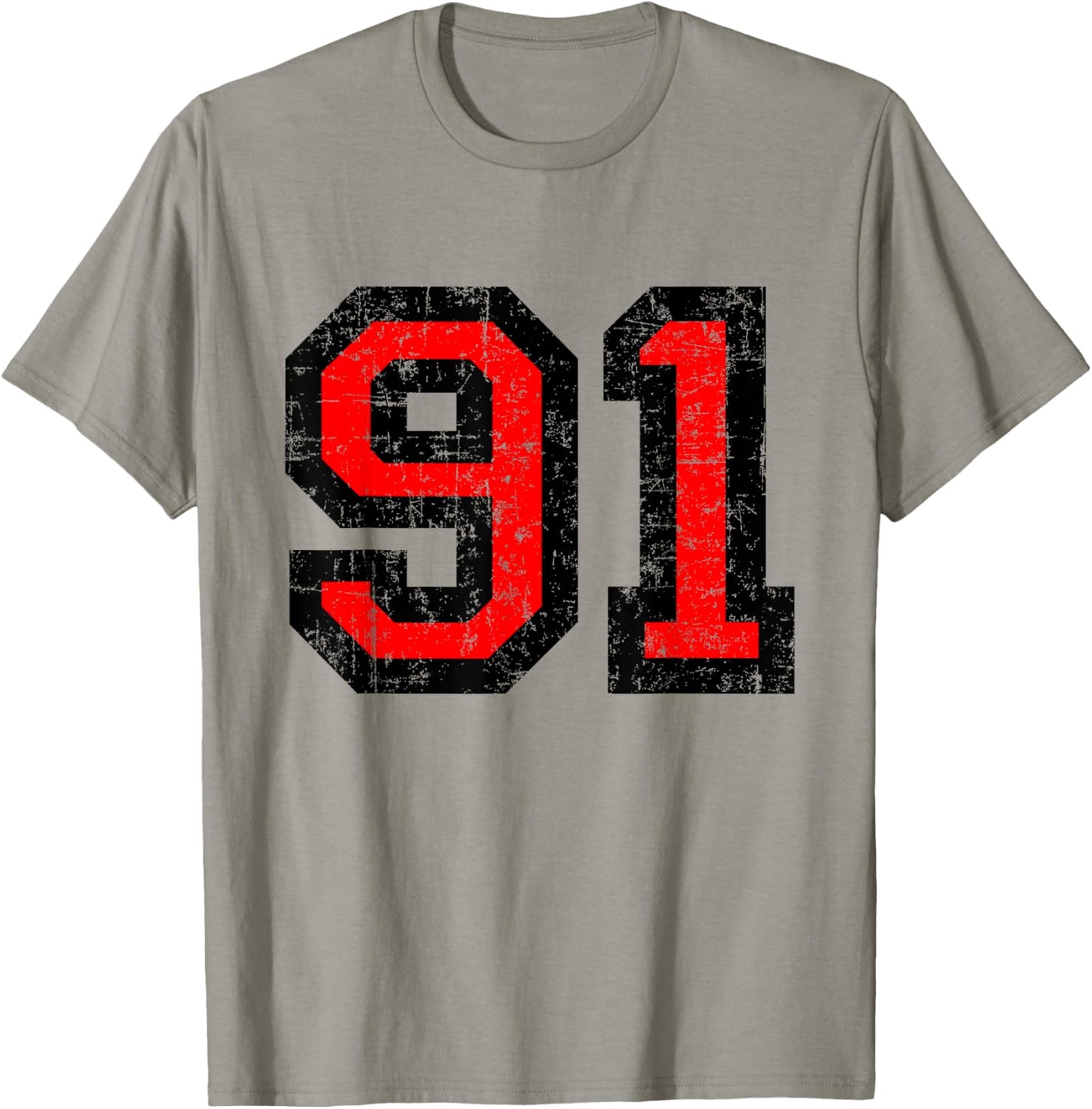 Number 91 (Vintage Black/Red) No. 91 T-Shirt - T-Shirt | Sand