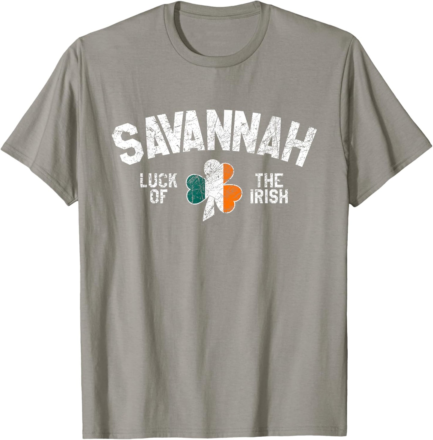 Savannah St. Patrick's Day Luck Of The Irish Party Shamrock T-Shirt - T-Shirt | Sand