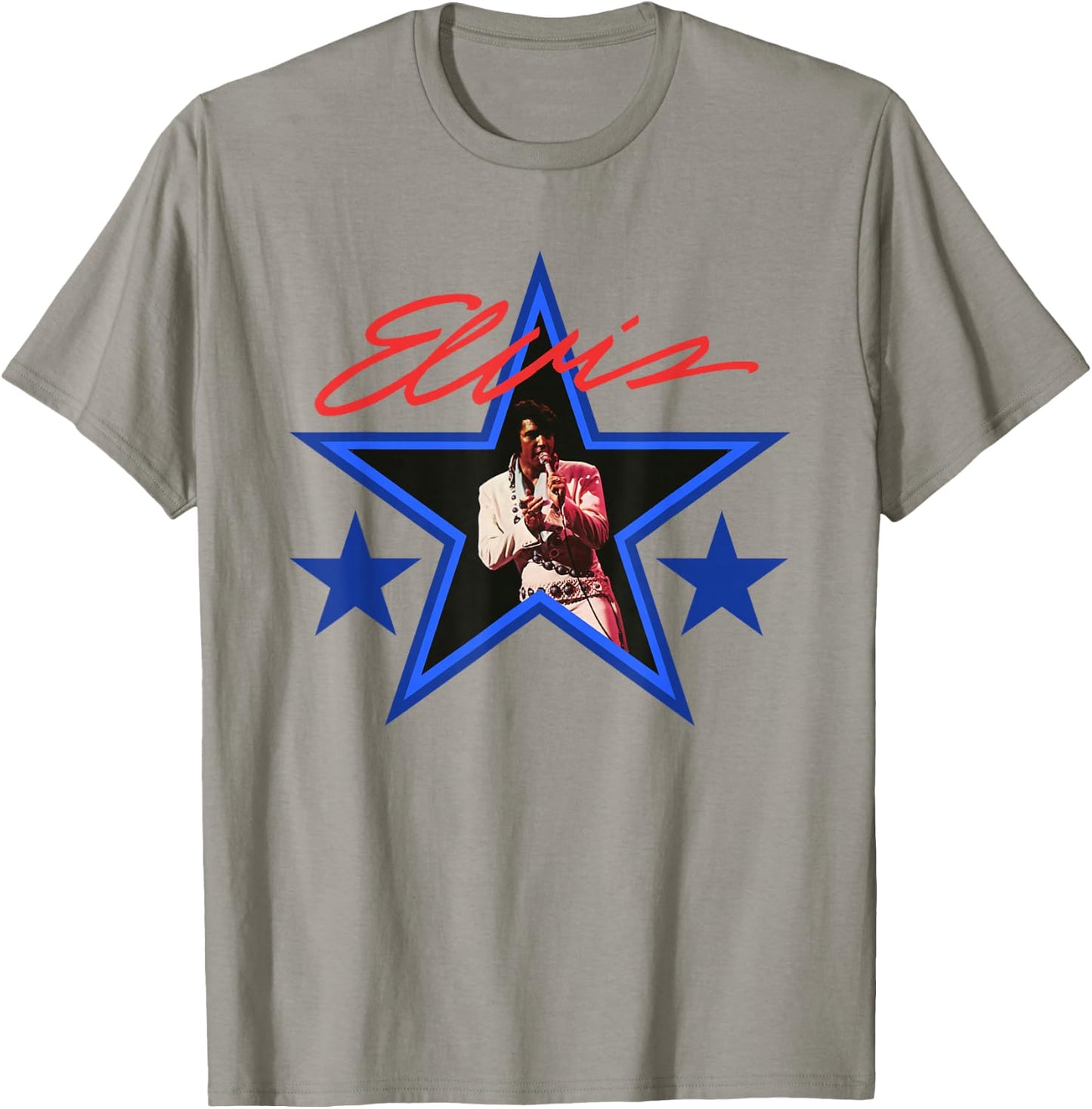 Elvis Presley Blue Star T-Shirt - T-Shirt | Sand