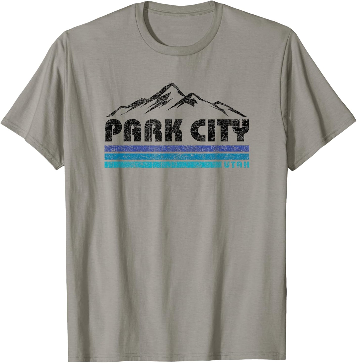 Vintage Park City Utah Retro Mountain Kids Souvenir T-Shirt - T-Shirt | Sand