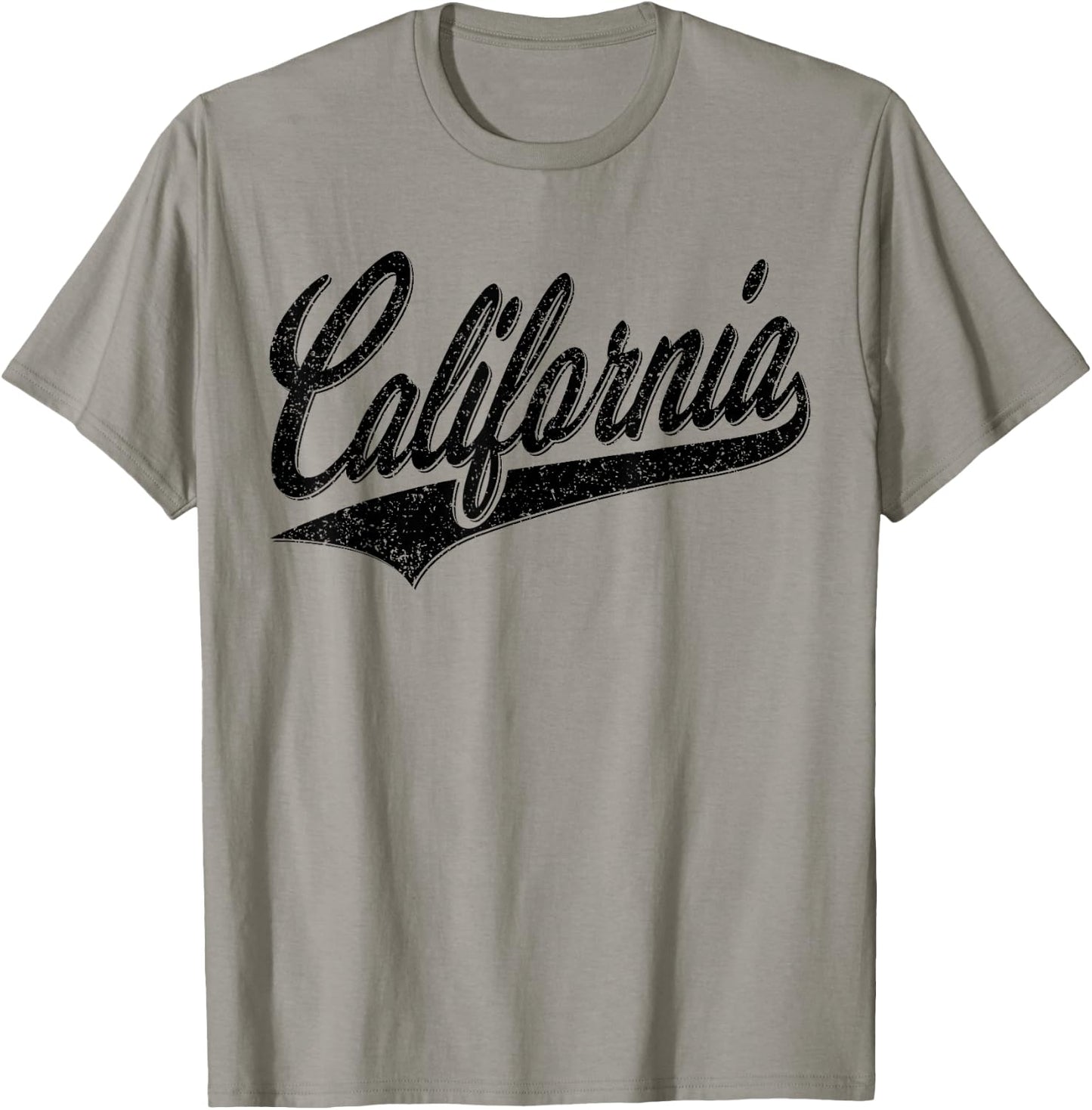 State of California Varsity Script Retro Sport Jersey Style T-Shirt - T-Shirt | Sand
