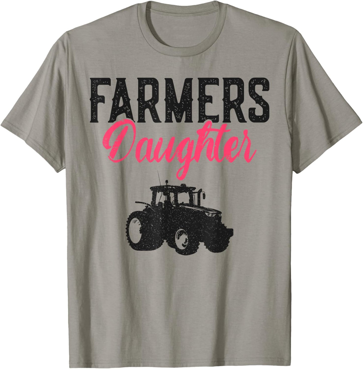 Farming Farmer Daughter Vintage Tractor Farmer's Daughter T-Shirt - T-Shirt | Sand