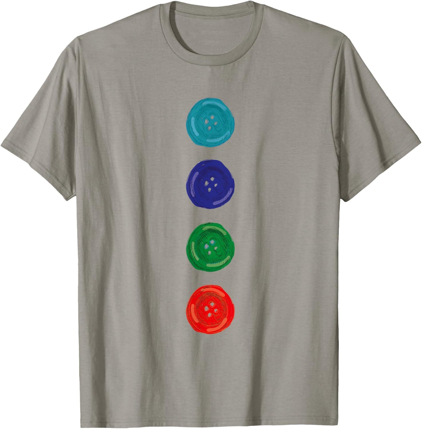 Four Groovy Buttons Blue Cat Funny Halloween Costume Kids T-Shirt - T-Shirt | Sand