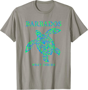 Barbados Sea Turtle Boys Girls Vacation Souvenir T-Shirt - T-Shirt | Sand