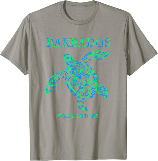 Barbados Sea Turtle Boys Girls Vacation Souvenir T-Shirt - T-Shirt | Sand