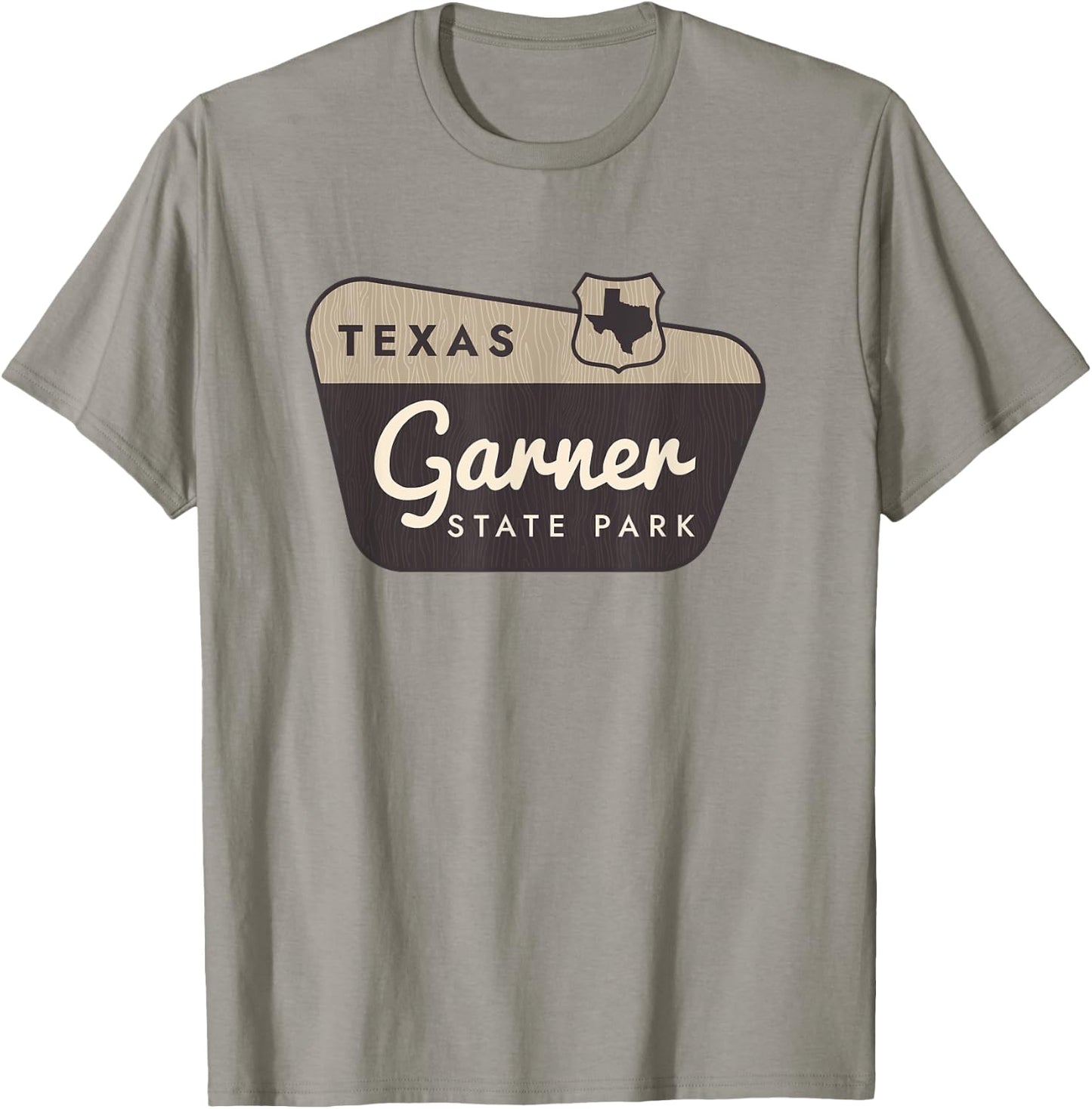 Garner State Park Texas TX Welcome Sign Vacation T-Shirt - T-Shirt | Sand