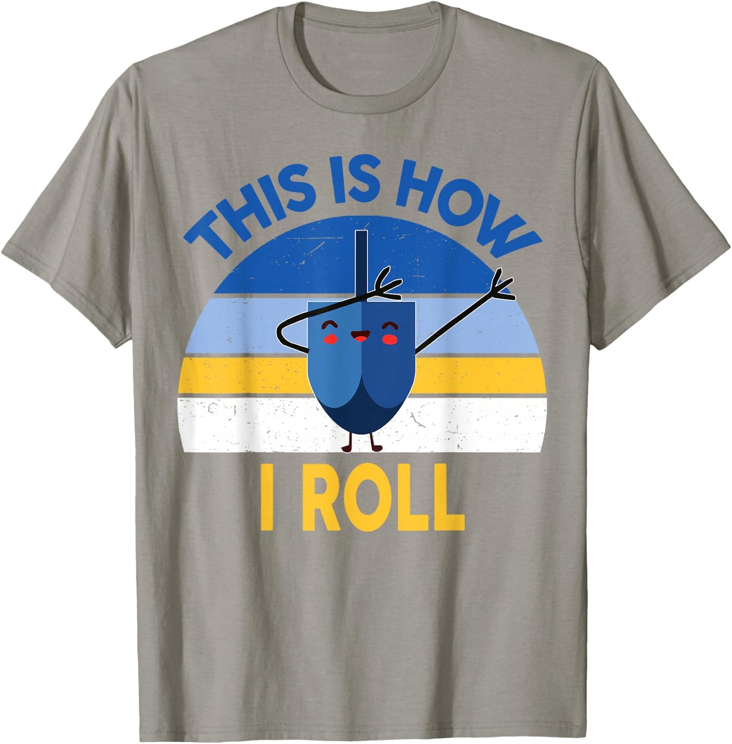 Hanukkah This Is How I Roll Dabbing Kids Toddler Boys Teens T-Shirt - T-Shirt | Sand