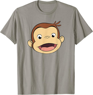 Curious George Big Face Monkey Smile T-Shirt - T-Shirt | Sand