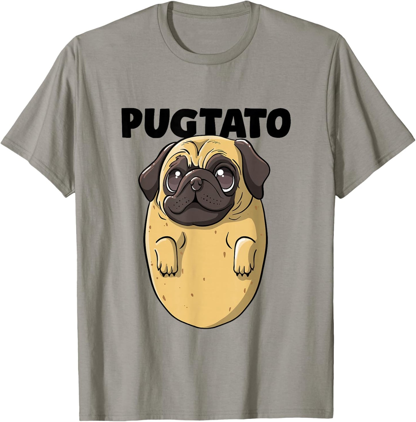 Pugtato Pug Lover Pug Dogs Cute Pug Face Funny Pug Owner Pug T-Shirt - T-Shirt | Sand