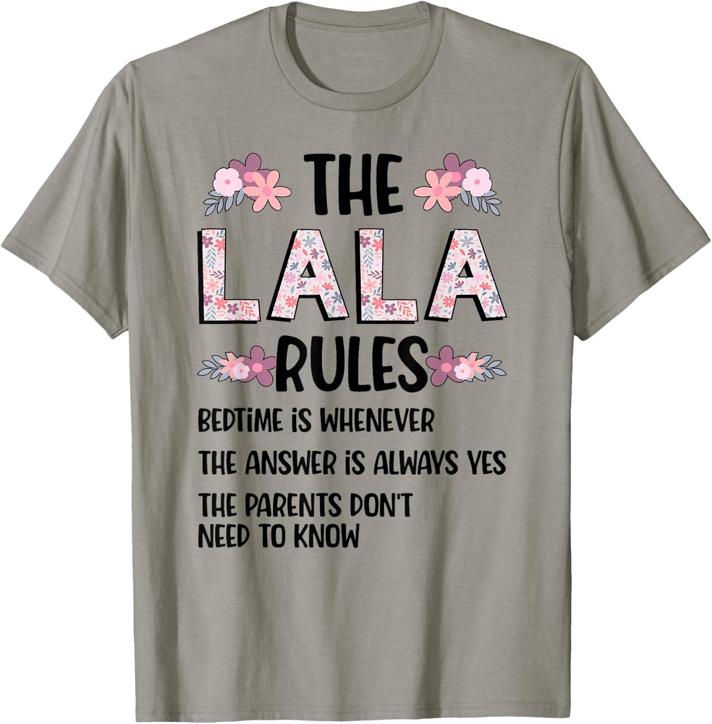 Lala Grandma Rules Lala Grandmother T-Shirt - T-Shirt | Sand