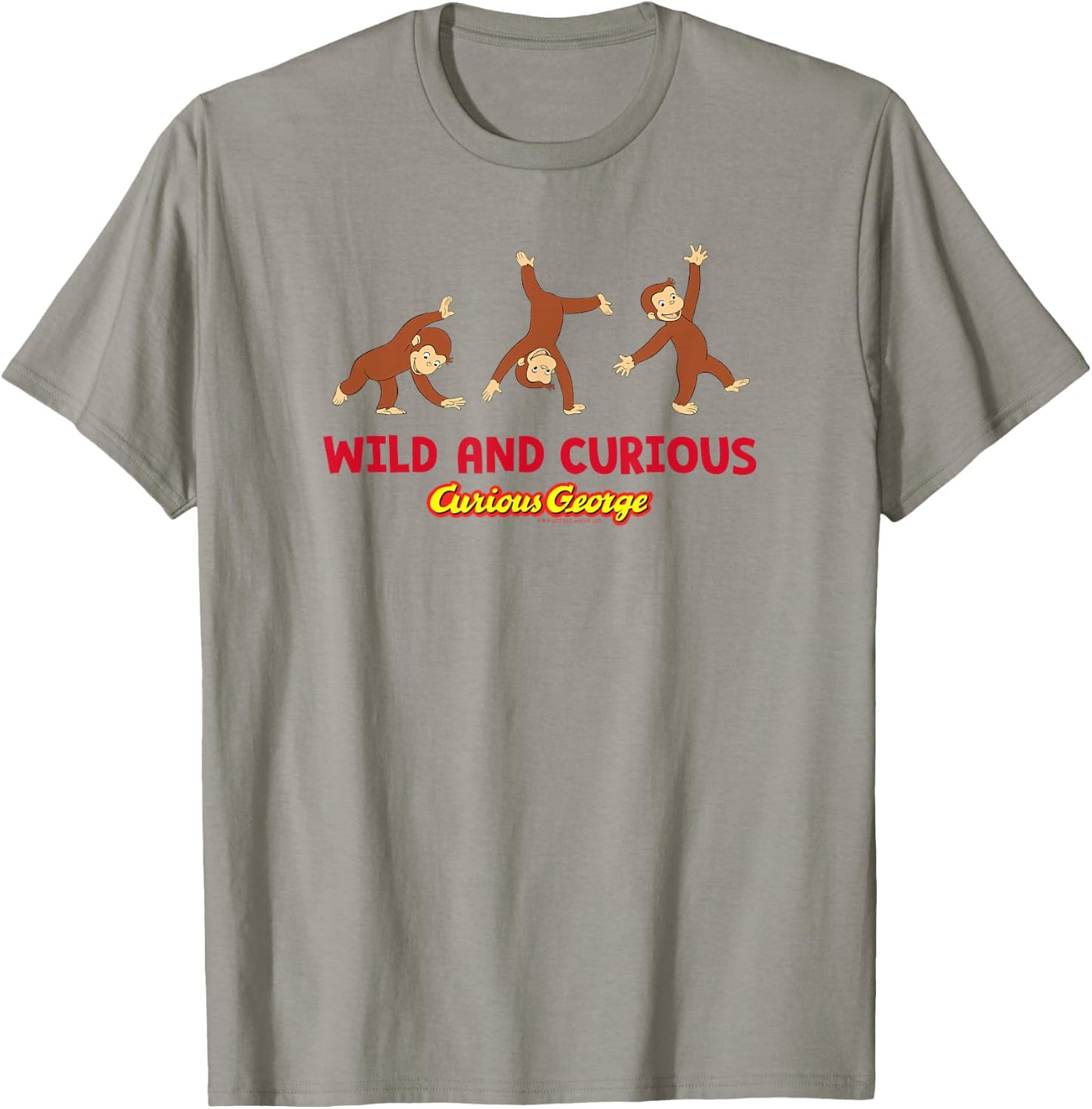 Curious George Wild and Curious Cartwheel T-Shirt - T-Shirt | Sand