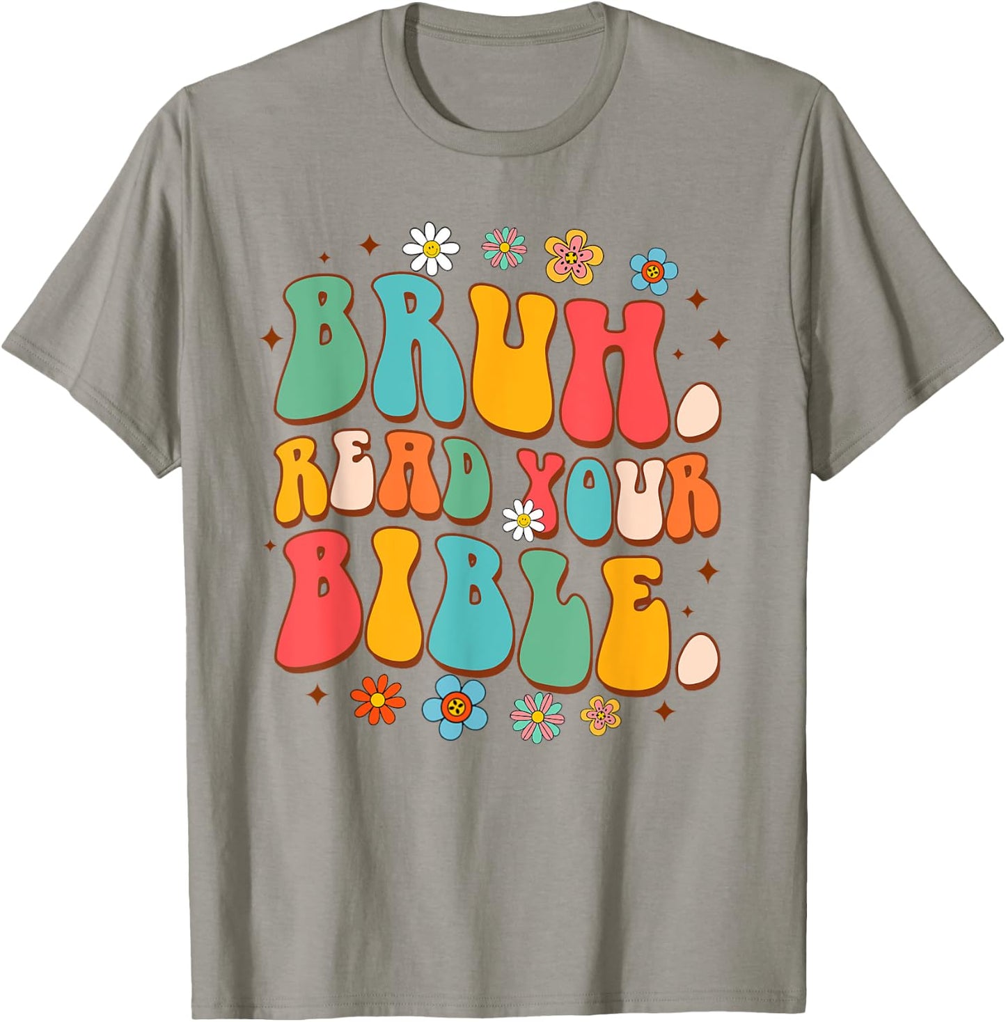 Funny Christian Jesus God Religious Bruh Reads Your Bible T-Shirt - T-Shirt | Sand