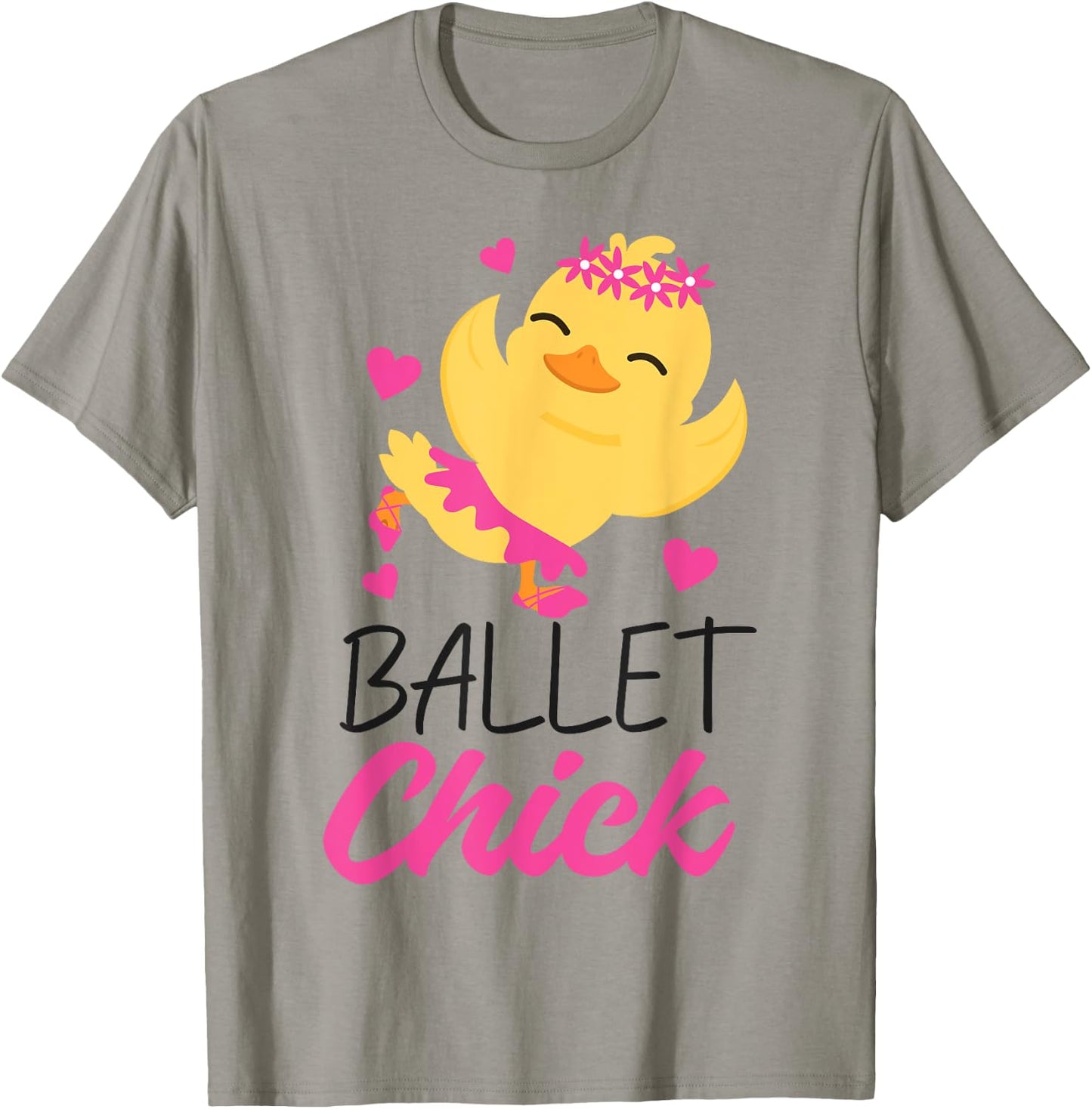 Ballet Dancer Dance Girl Ballerina Chicken Ballet Chick T-Shirt - T-Shirt | Sand
