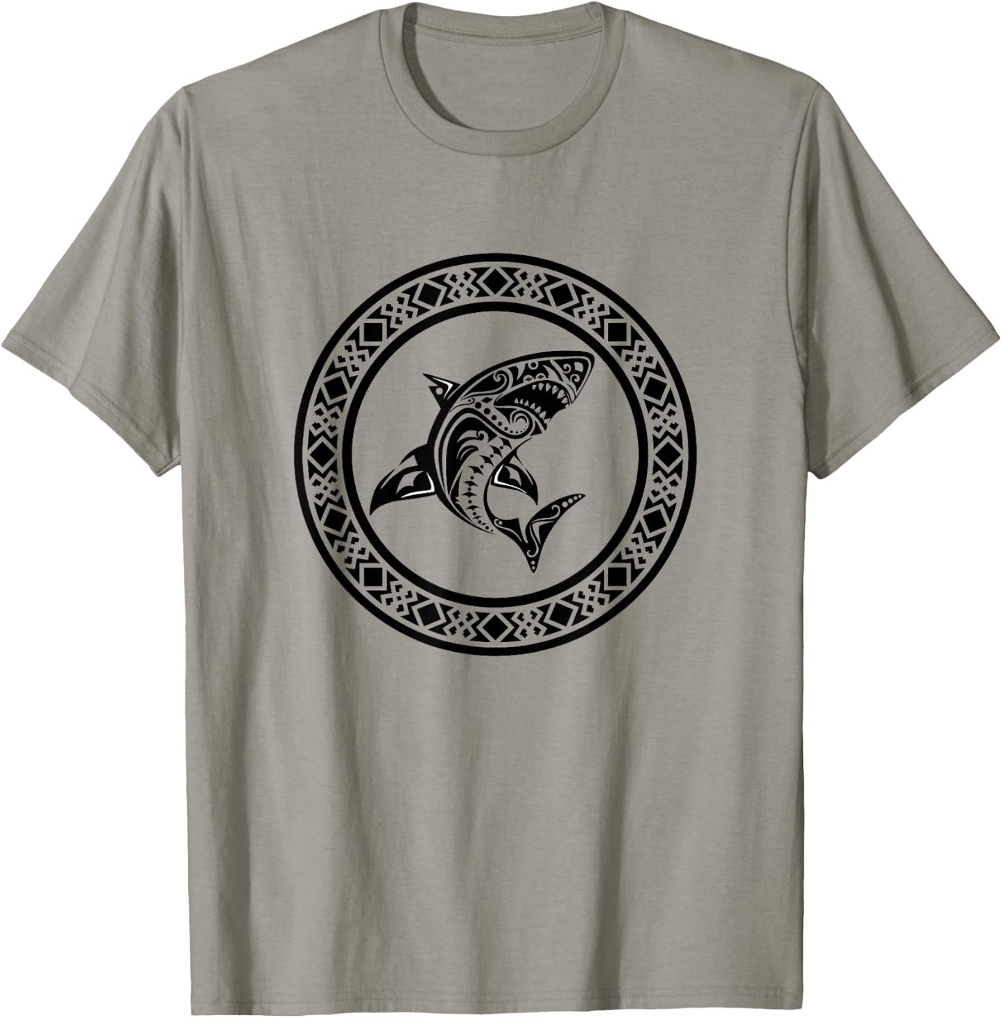 Shark Vintage Retro Tribal Throwback Vacation T-Shirt - T-Shirt | Sand