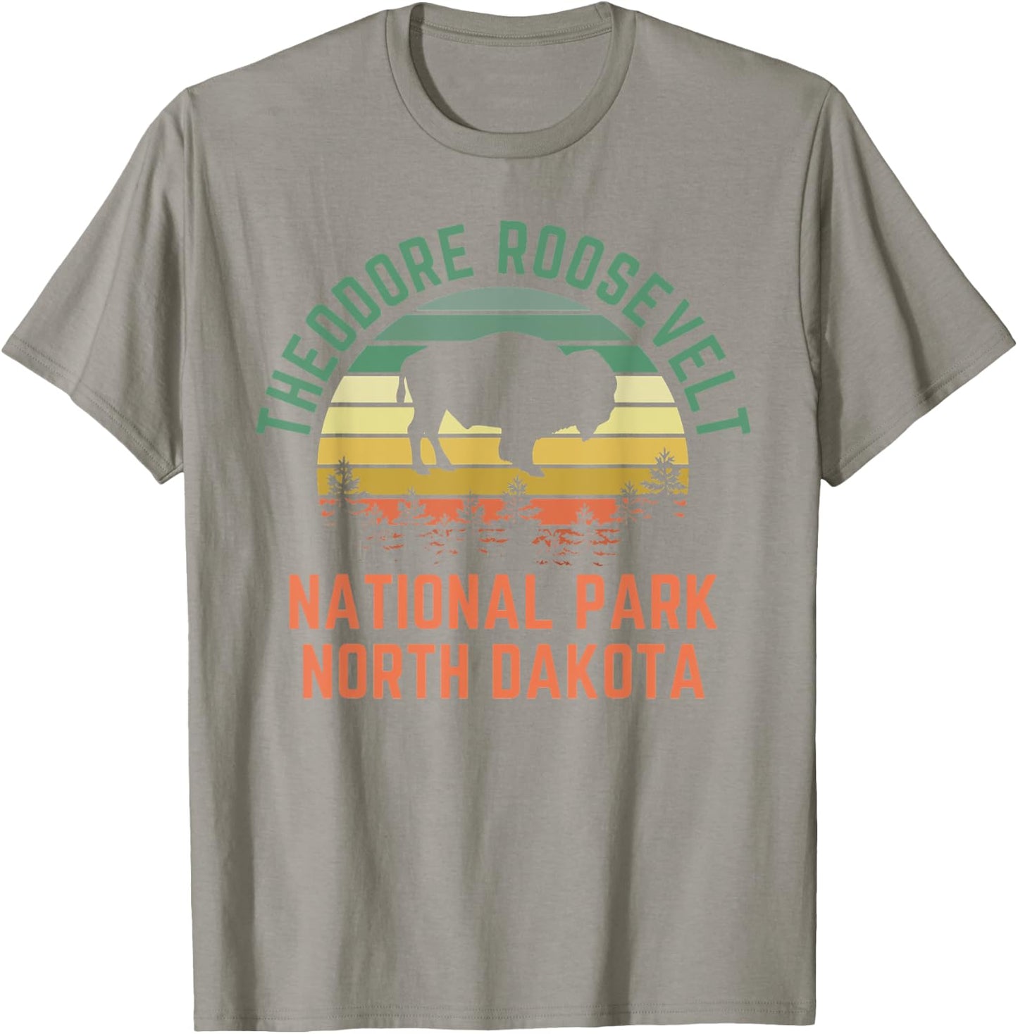 Theodore Roosevelt North Dakota Nature Hiking Outdoors T-Shirt - T-Shirt | Sand