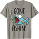Gone Fishing-Shirt Kids Toddler Boys Girls Funny Fishing T-Shirt - T-Shirt | Sand