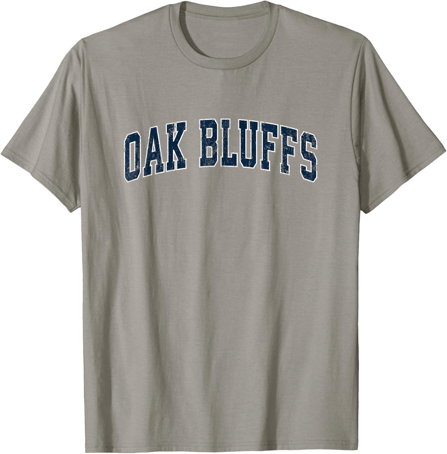 Oak Bluffs Massachusetts MA Vintage Sports Design Navy Desig T-Shirt - T-Shirt | Sand