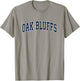 Oak Bluffs Massachusetts MA Vintage Sports Design Navy Desig T-Shirt - T-Shirt | Sand