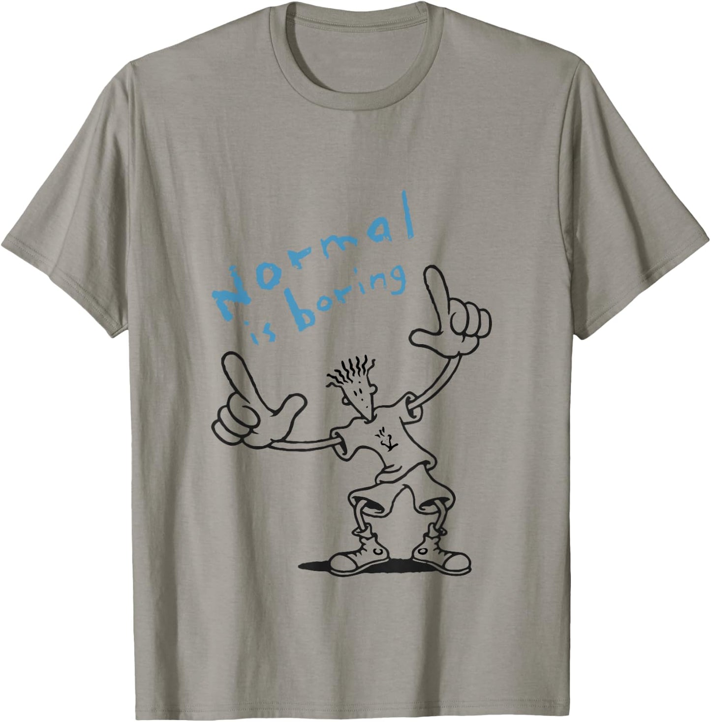 Fido Dido Points Normal Is Boring T-Shirt - T-Shirt | Sand