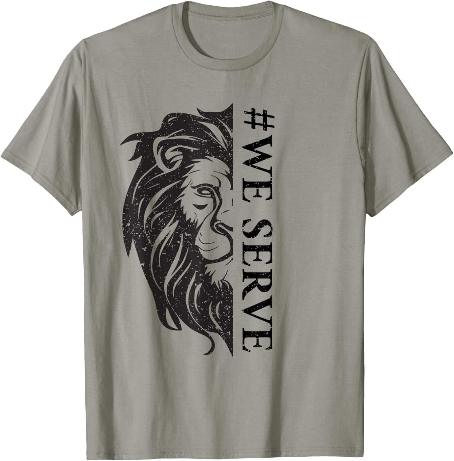 We Serve Lions Vintage Lions Club International T-Shirt - T-Shirt | Sand