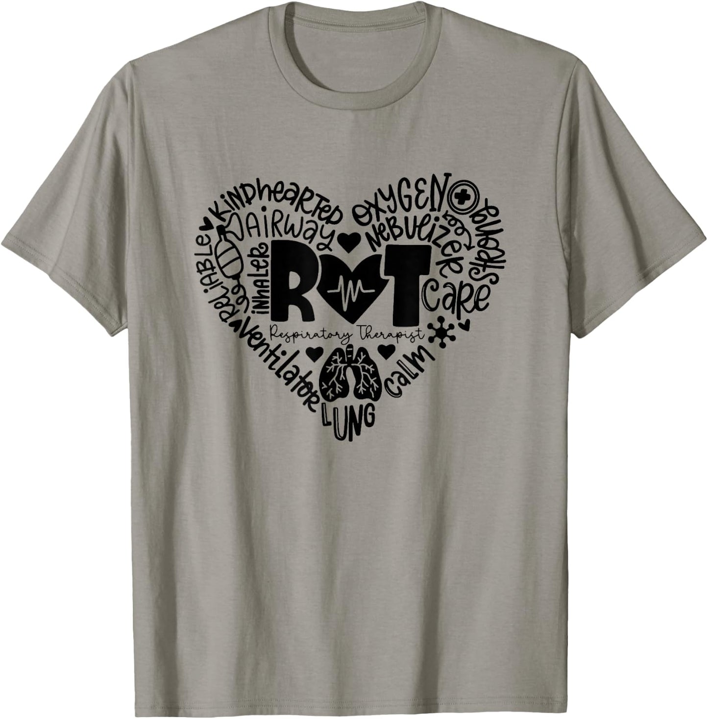 Respiratory Therapist RT Heart / Lung Team Pulmonology T-Shirt - T-Shirt | Sand