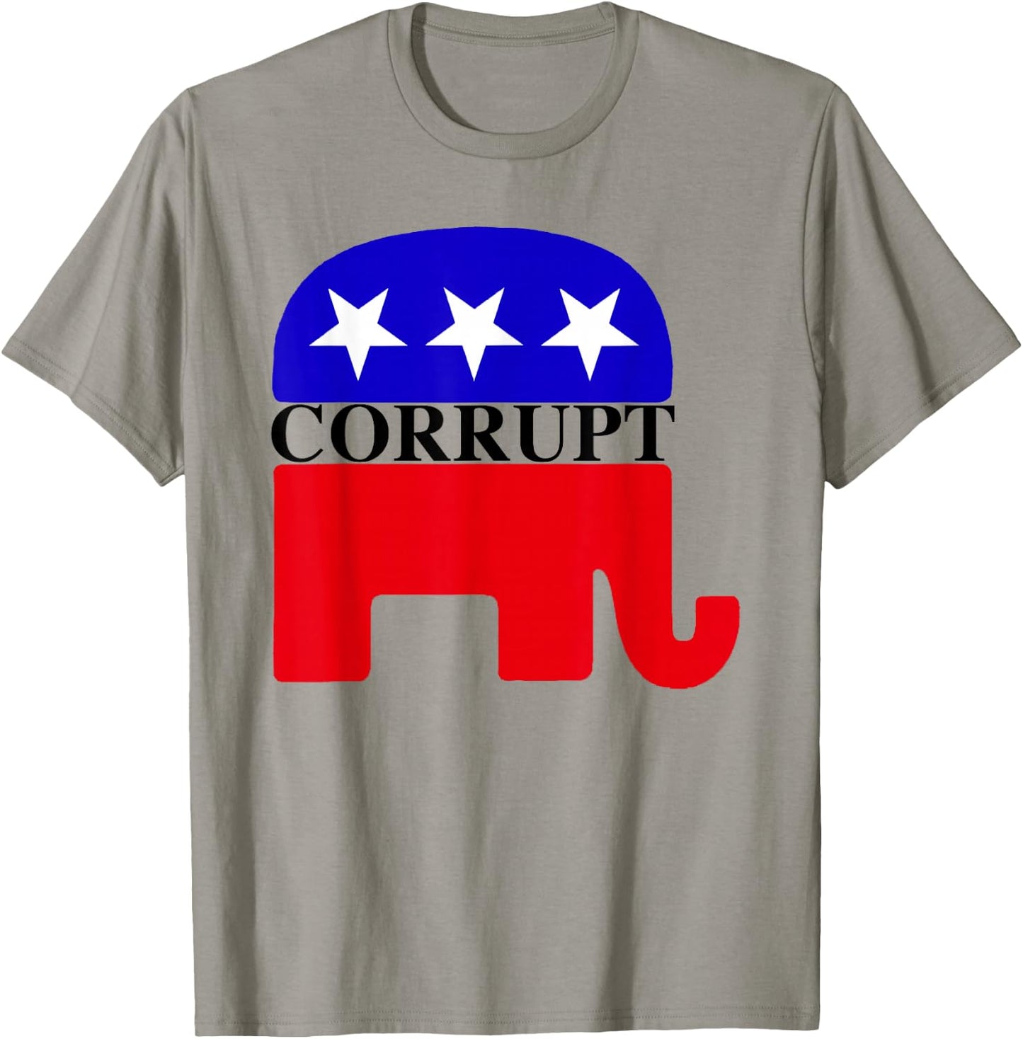 GOP corrupt - Elephant Mascot T-Shirt - T-Shirt | Sand