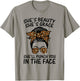 She's Beauty She's Grace She'll Punch You In The Face T-Shirt - T-Shirt | Sand