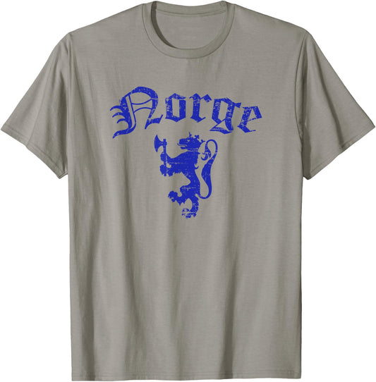 Norge Norway Lion Symbol Norwegian Pride T-Shirt - T-Shirt | Sand