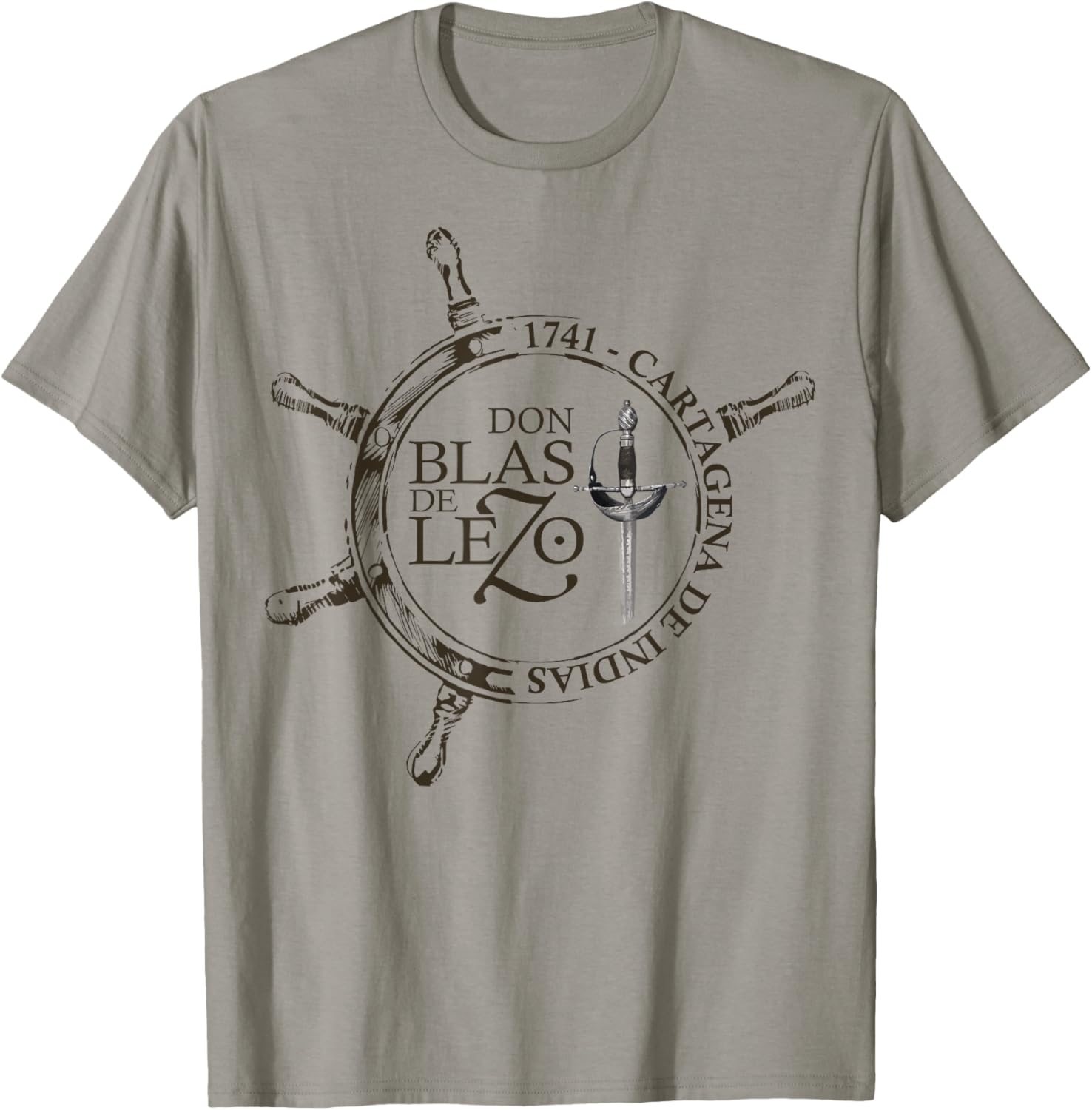 Blas de Lezo, Cartagena de Indias, 1741. Military T-Shirt - T-Shirt | Sand