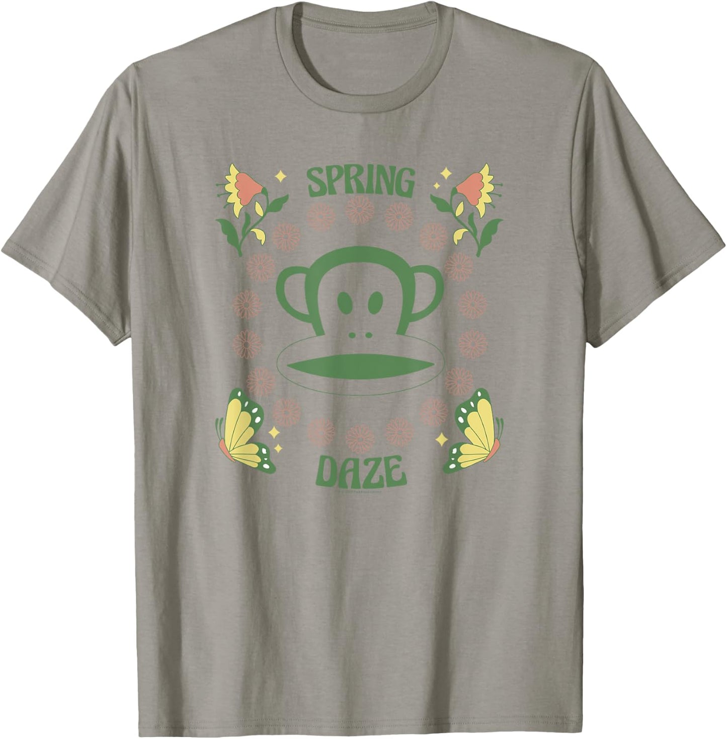 Paul Frank Spring Daze Distressed Butterfly Julius Portrait T-Shirt - T-Shirt | Sand