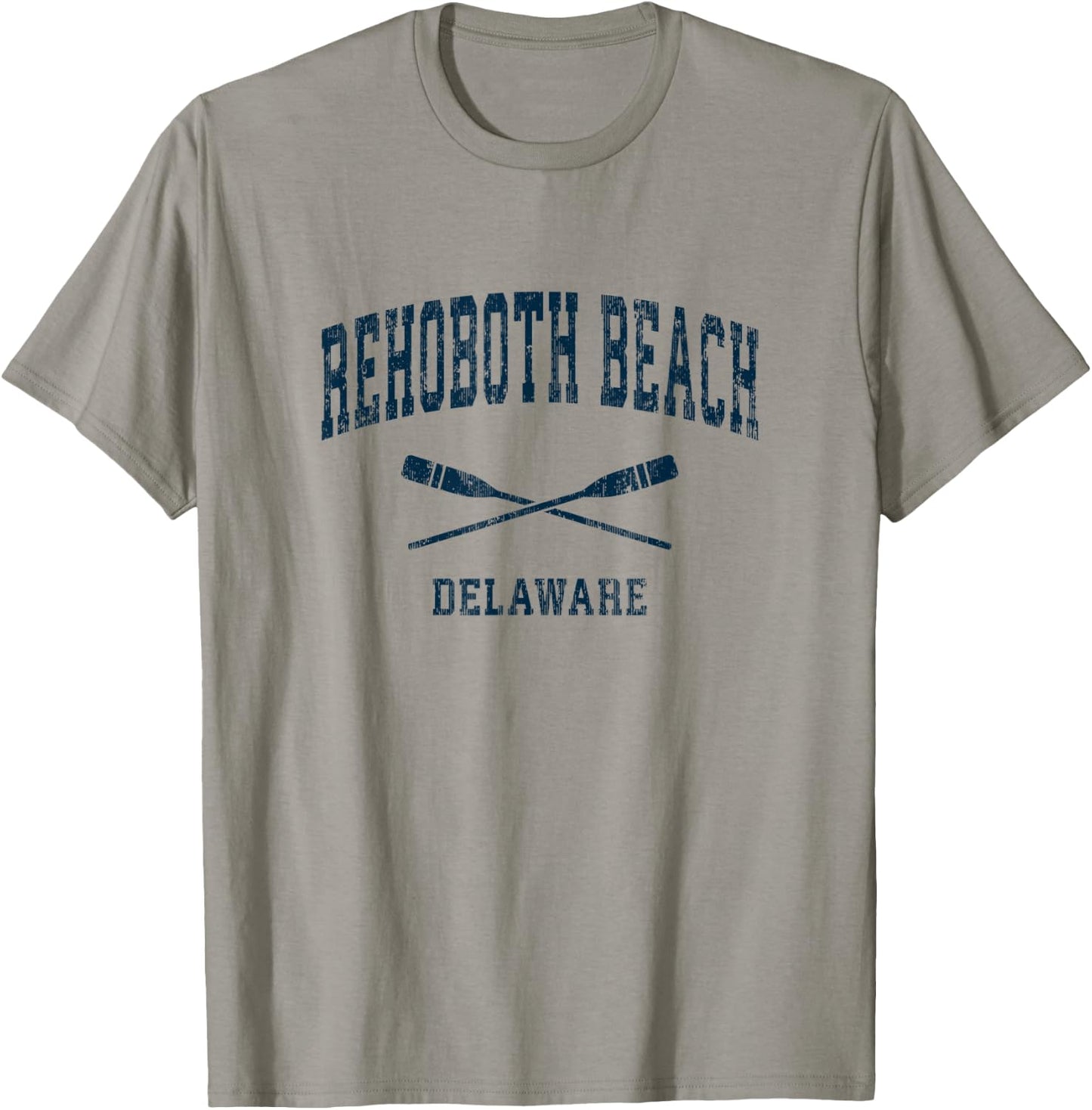 Rehoboth Beach Delaware Vintage Nautical Paddles Sports Oars Men Women Kids T-Shirt - T-Shirt | Sand