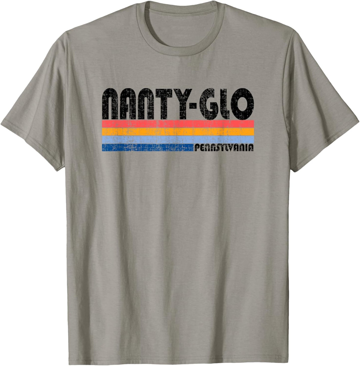 Vintage 70s 80s Style Nanty-Glo, PA T-Shirt - T-Shirt | Sand