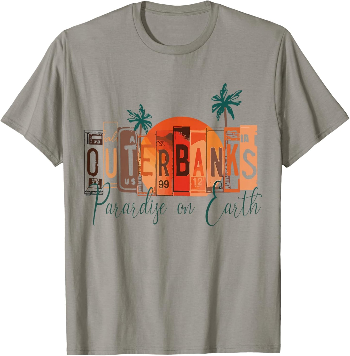 Outer Banks OBX North Carolina summer retro preppy throwback T-Shirt - T-Shirt | Sand