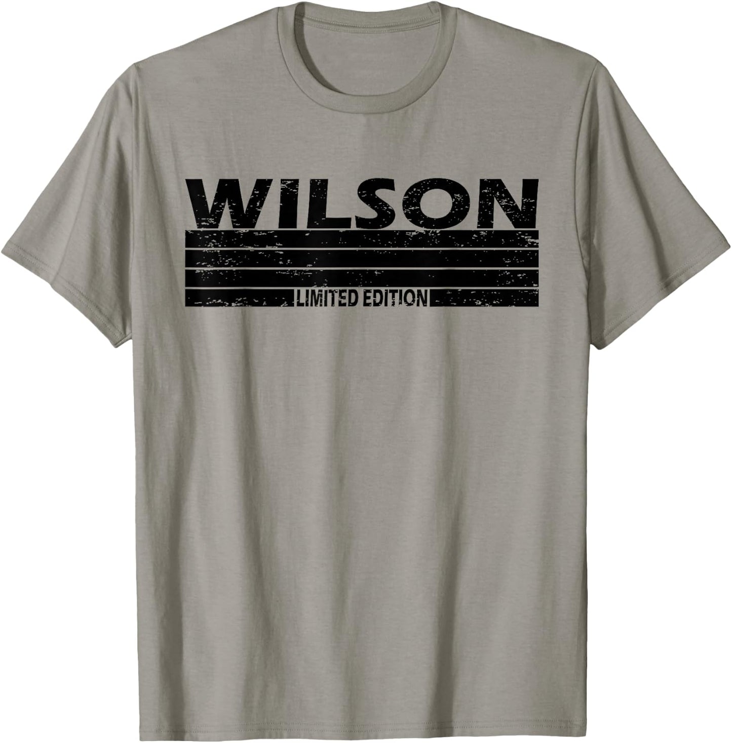 Wilson Surname Limited Edition Retro Vintage Style Sunset T-Shirt - T-Shirt | Sand